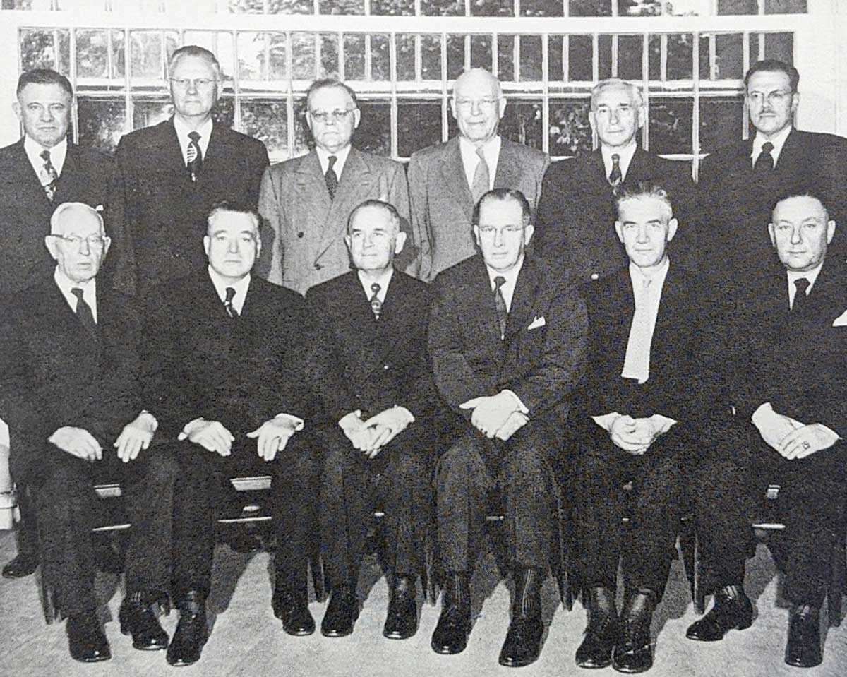 Quorum of the 12 Apostles in 1953; Richard, the newest member
